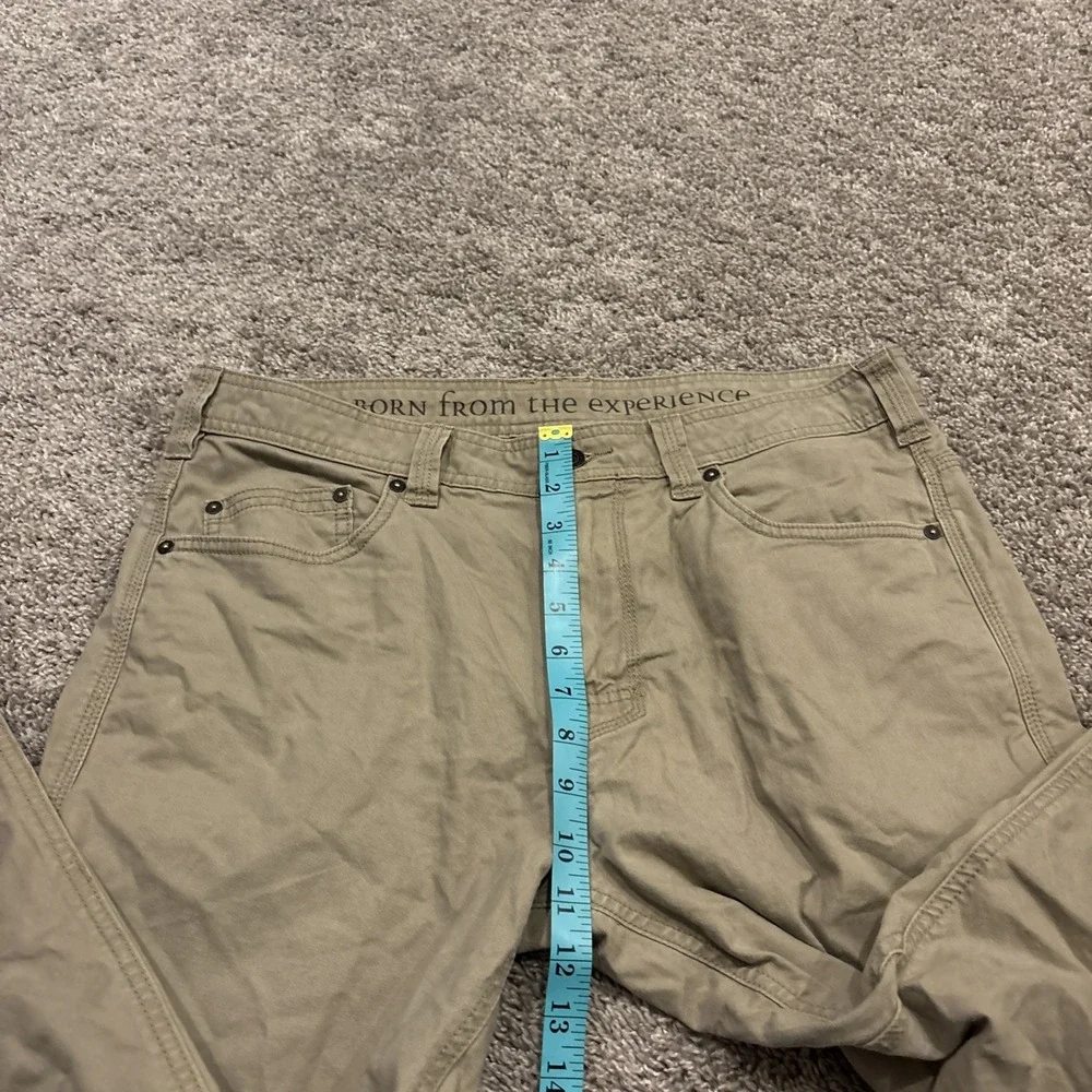 Prana Men's Beige Breathe Pants 34x30 Canvas Style M4BR30111 Organic Cotton